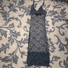 Vintage La Belle Womans Dress Size Med. Made In USA Shell 100% Nylon