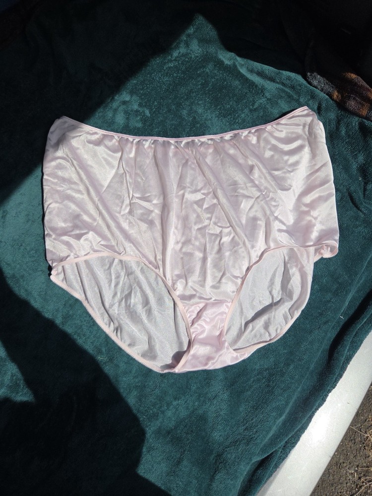 Sears Vintage Nylon Briefs Panties Size 12 Hips 53-56 Sheer Nylon Granny Shiny