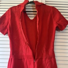 Vintage 60s Judy Wayne Red Dress Fits Like S/m Mod Mid Century