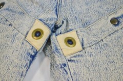 VTG 80s 90s Stone Acid Light Blue Wash Prima Classe Made Israel 34 Womens Jeans