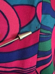 1960s Fumis Waikiki Hawaiian Palazzo Jumpsuit Psychedelic Floral Hostess Mod VTG