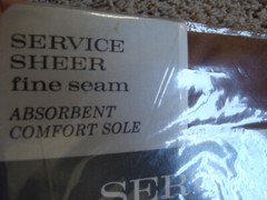 Vintage 9 1/2 Long Service Sheer Fine Seam Stockings Length 34″ Gaymode 1960’s
