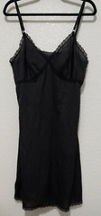 Sears Doesn’t Slip Nylon Womens Full Slip. Sz 40. Black.Made in USA.Vintage.