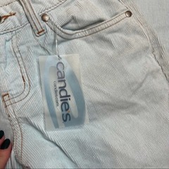 Vintage Y2K NWT Deadstock Candies Light Blue Flare Leg Corduroy Pants