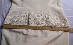 Vtg 80s Cachet by Bari Protas Formal Fitted Column Dress Women 13/14 Dallas Glam