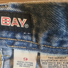 Vtg Union Bay Jeans Light Wash Wide Leg Y2k Baggy Skater Sz 9 Womens 90s?