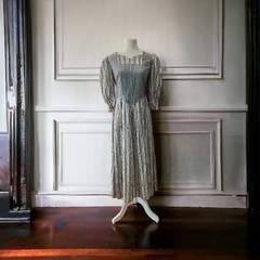 Vtg Cottage Core Dress by Amsel Moden. New with Tag. NOS. Excellent Condition.