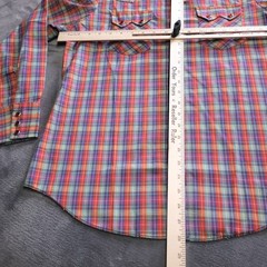 NWT DEE CEE BRAND Made In USA Western Pearl Snap Shirt 15/16 Large Cowgirl