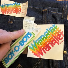 Vintage 1970s Wrangler Jeans NWT Rainbow Tag Juniors Size 15 DEADSTOCK READ Disc