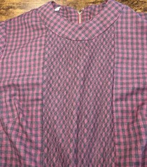 Union Made Vintage 60s Nancy Greer Dress Plaid Thin Belted Small