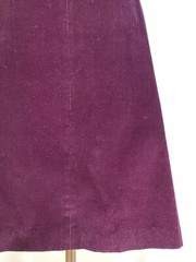 Vintage 1970’s-1980’s deep purple cotton corduroy skirt from ALEXANDER’S size 16