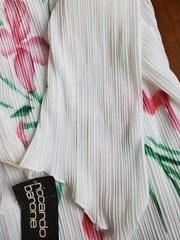 Vintage 80’s Riccardo E. Barone dress White w/ Flower New OS w/tags SIze 22.5 WP