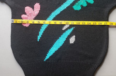 VTG 80s Retro Alexandria Floral Sweater Size M