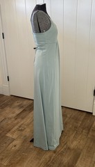 Vintage 1970’s Vicky Vaughn Blue Spaghetti Strap Dress With Waist Tie Jacket