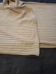 Vintage 90s Tribeca Ribbed Cowl Neck Poncho Cape One Size Fits Most