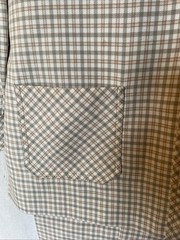 Brownstone Studio Vintage Pantsuit 1970’s Poly Double Knit Neutral Plaid Cool!