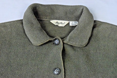 Vintage Fleece Jacket Eddie Bauer Size L 90s Sage Green All Season Made USA