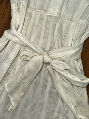 VTG 80s Gunne Sax Jessica San Francisco Ivory Lace High Neck Prairie Dress SMALL
