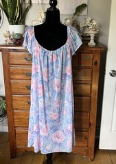 Vintage Babydoll Floral Slip Dress Soft Girl Coquette 48 Inch Bust Women’s 3XL