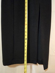 VTG 90s Night Way Collections Black Maxi Slit Dress, U.S.A. TRAD Goth, Y2K