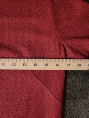 Vintage 2pc MCM Red Shimmer Top/ Skirt Retro Size 4/6 KENLEY Mad Men
