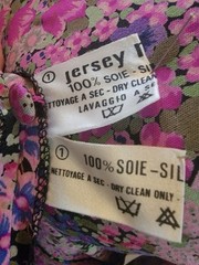 Rare Vintage 1970s Leonard Paris Floral Silk Dress