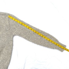 Vintage Casco Bay Traders Grey Beige Wool Blend Retro Ski Shawl Collar Sweater L