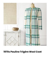 1970s Pauline Trigère Wool Coat Size 10/12
