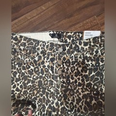 Volcom high rise super toned skinny cheetah animal print 28×30 button fly pants