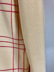 Vintage 1960’s cream color pure wool knit jacket w/ bracelet sleeves ST. ANDREWS