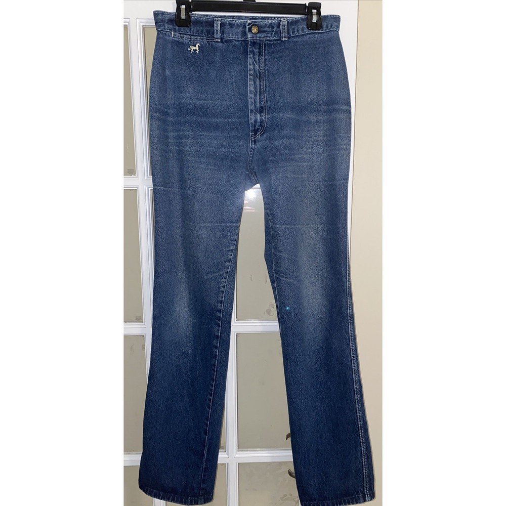 VTG 80s PIZZAZZ Super High Waisted Tapered Mom Jeans Stone Wash Meas. W30 L29.5