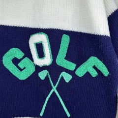vtg 80s Quantum Acrylic Golf Sweater Size M/L