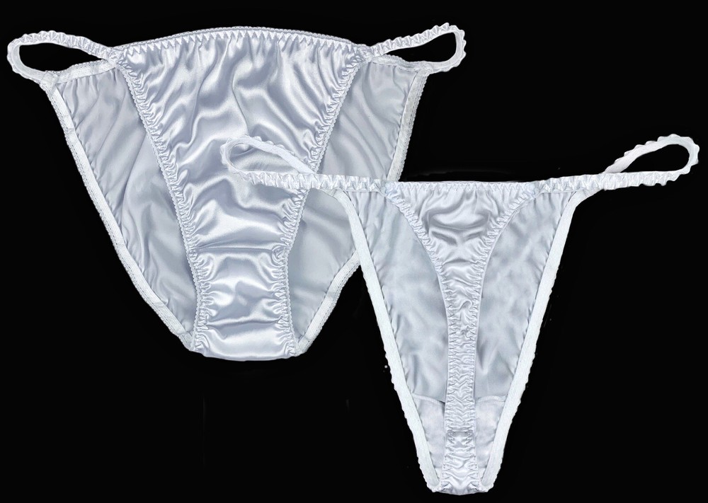 Satin String Bikini & Thong · Retro | 2-Pack | S/5