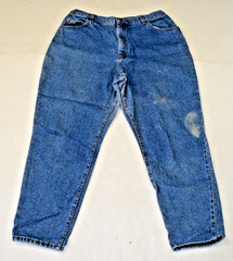 Vintage Jeans Lee Riders 36 x 28 80s Classic Blue Painters Jeans Made USA