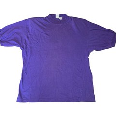 Vintage Honors Apparel Purple tshirt SHOULDER PADS 100% cotton Large cuff sleeve