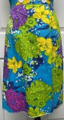 Vintage Dress Womens Kahala Hawaiian Maxi Floral Psychedelic Tropical Sz 12