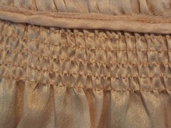 Vintage 1920s Pink Silk/Lace & Rhinstone Skirt Portion
