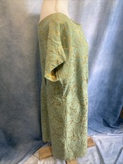 VTG 60s Brocade Wiggle Dress Jacket Belt Set Mint Gold Cocktail ILGWU USA S M