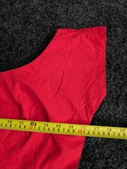 Vtg Best & Company 5th Ave Red Cotton 1930s/40s Top Blouse Pin-up Sz XS/S LOOK