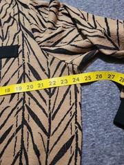 Vntg 80’s Alfred Dunner Sz LG Sweater Collared Button Lightweight Bamboo AOP USA