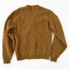 VTG 1960s Wool Mohair Fuzzy Cardigan Kurt Cobain Grunge Sweater Sz Small