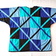 Vintage Collarless Quilted Statement Jacket