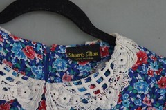 Vintage Southern Coastal Grandma Cottagecore Floral Dress Gorgeous 80s USA