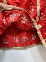 Vintage Gorgeous Chinese Silk Embroidered Apron Skirt 94×70 Cm