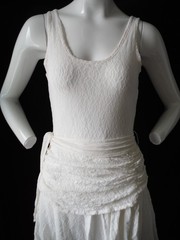 Fredericks of Hollywood VTG 70’s Rare Very Pretty Cream Color Nylon Lace Dress M