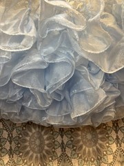 Women’s Blue Tulle Square Dance Petticoat Crinoline Underskirt 65 Yds