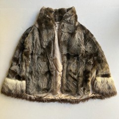 Vintage Cape 1960s Glenoit Faux Fur Evening Wrap Luxuriant Deep Pile Lined Brown