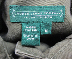 Vintage Y2K Ralph Lauren Jeans Co Button Up Top (M) Roll Tab Cargo Military Core