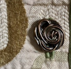 REVERSIBLE 1990 abstract Tapestry ladies jacket /ornate buttons Sz Small