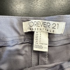 VTG Y2K 2 Pair Forever 21 Women Shorts Stretch Lg Gray Turquoise Business Dressy